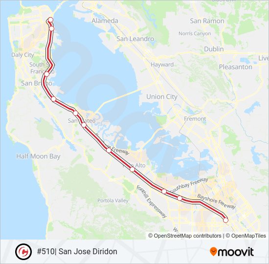 EXPRESS Train Line Map