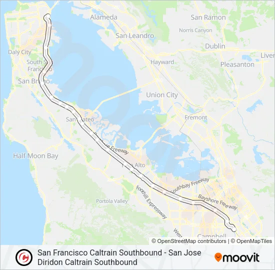 WEEKEND LOCAL Train Line Map