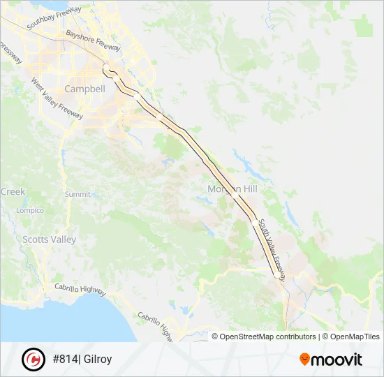 SOUTH COUNTY CONNECTOR Train Line Map