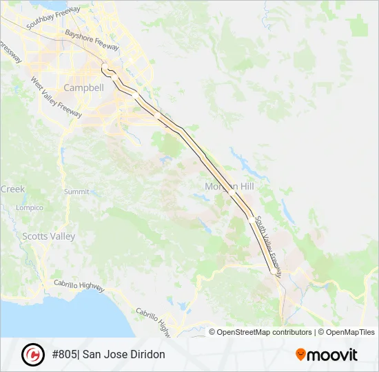 SOUTH COUNTY CONNECTOR Train Line Map
