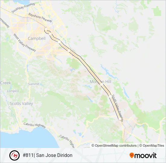 SOUTH COUNTY CONNECTOR Train Line Map