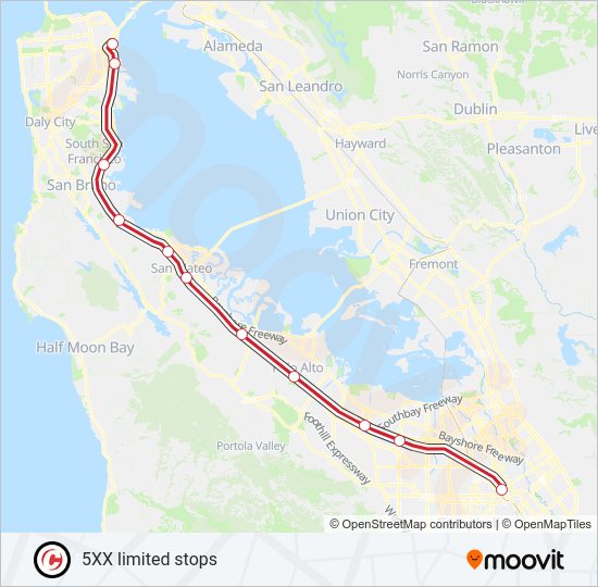 EXPRESS Train Line Map