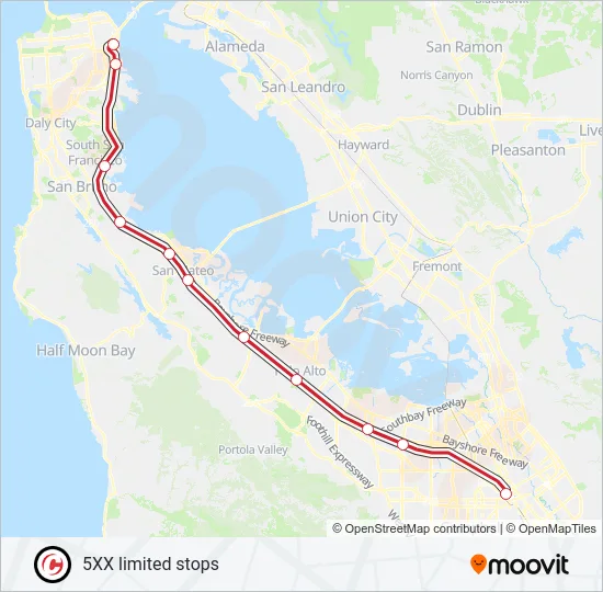 EXPRESS Train Line Map