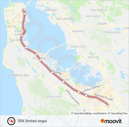EXPRESS Train Line Map