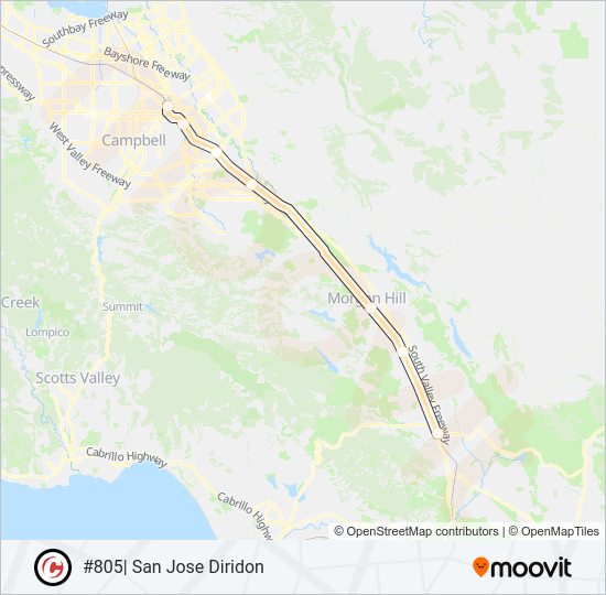 SOUTH COUNTY CONNECTOR train Line Map