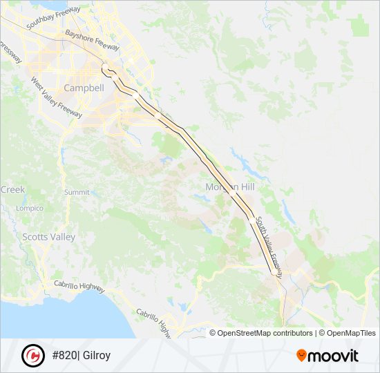 SOUTH COUNTY CONNECTOR Train Line Map