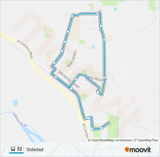 32 Bus Line Map
