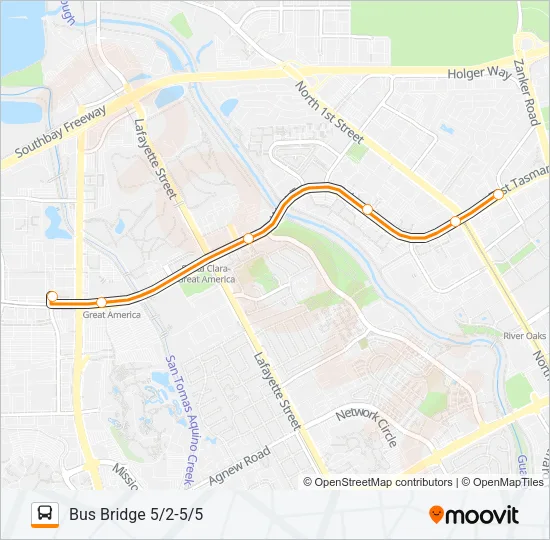 BB 5/2-5/5 Bus Line Map