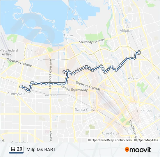 20 Bus Line Map