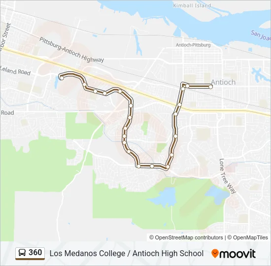 360 Bus Line Map