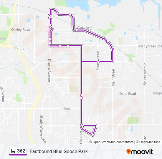 362 Bus Line Map