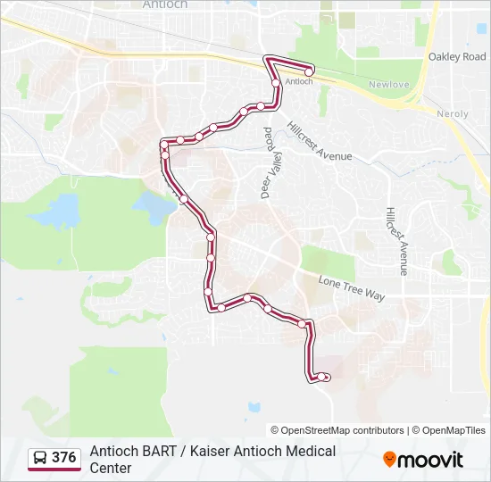 376 Bus Line Map