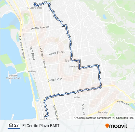 27 Bus Line Map