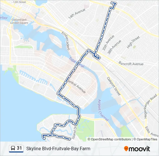 31 Bus Line Map