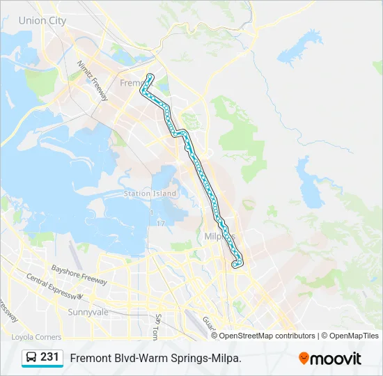 231 Bus Line Map