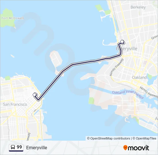 99 Bus Line Map