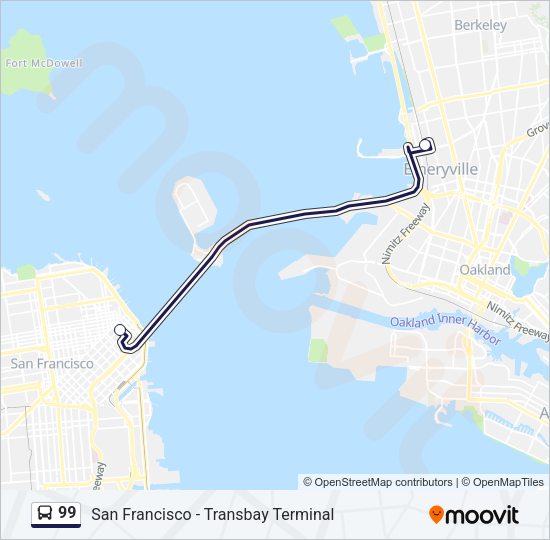 99 Bus Line Map