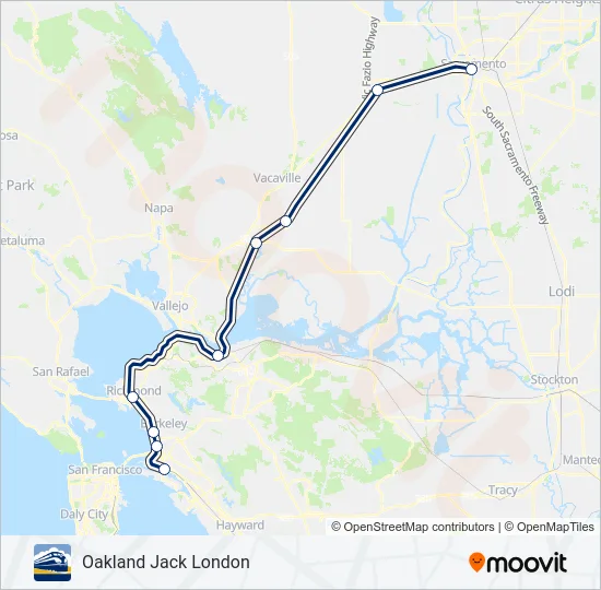 CC Train Line Map