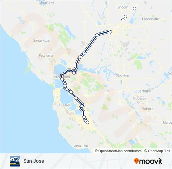 CC Train Line Map