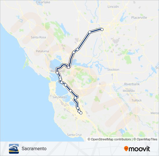 CC Train Line Map