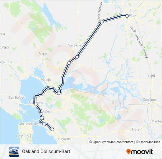 CC Train Line Map