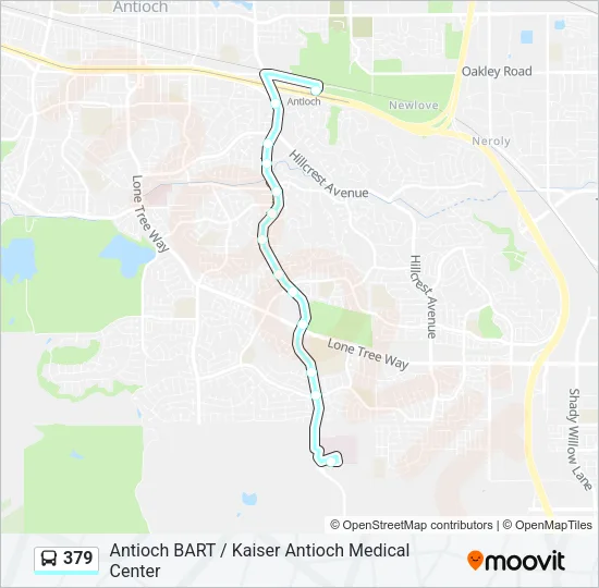 379 Bus Line Map