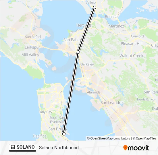 Ruta SOLANO: horarios, paradas y mapas - Solano Northbound (Actualizado)