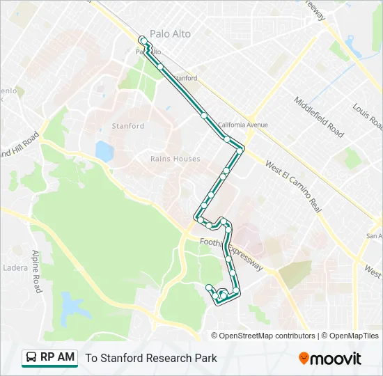 RP AM Bus Line Map