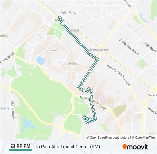 RP PM Bus Line Map