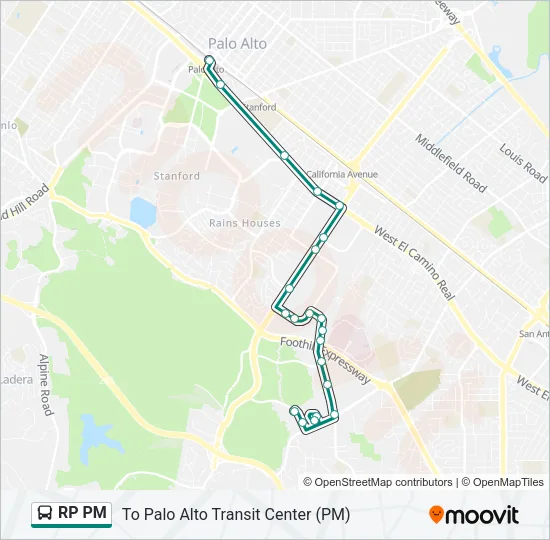 RP PM Bus Line Map