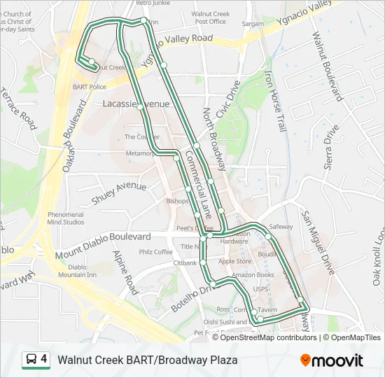 4 Bus Line Map