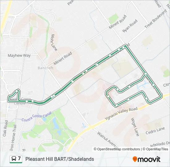 7 Bus Line Map