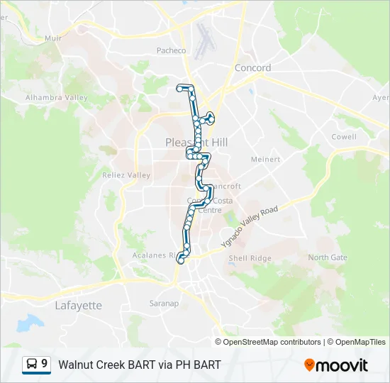 9 Bus Line Map