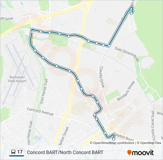 17 Bus Line Map