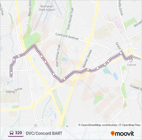 320 Bus Line Map