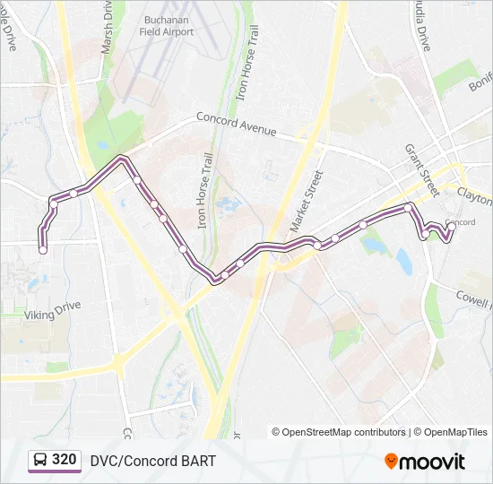 320 Bus Line Map