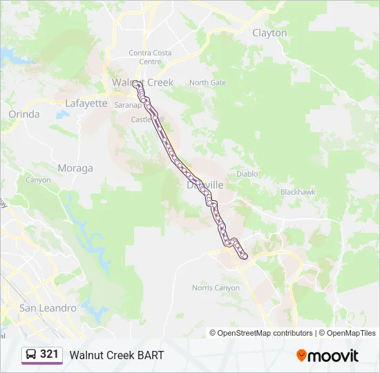 321 Bus Line Map