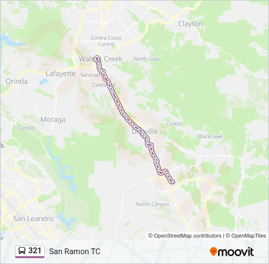 321 Bus Line Map
