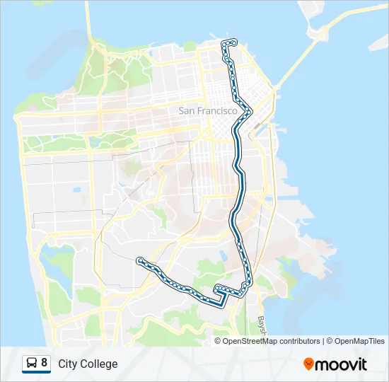 8 Bus Line Map