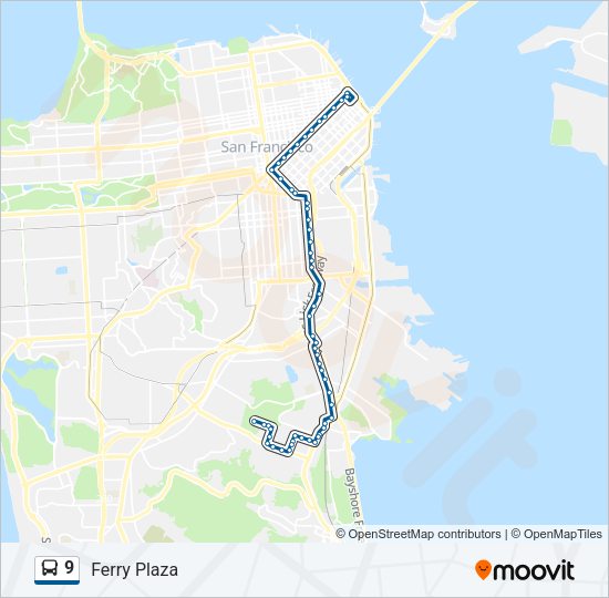 9 Bus Line Map