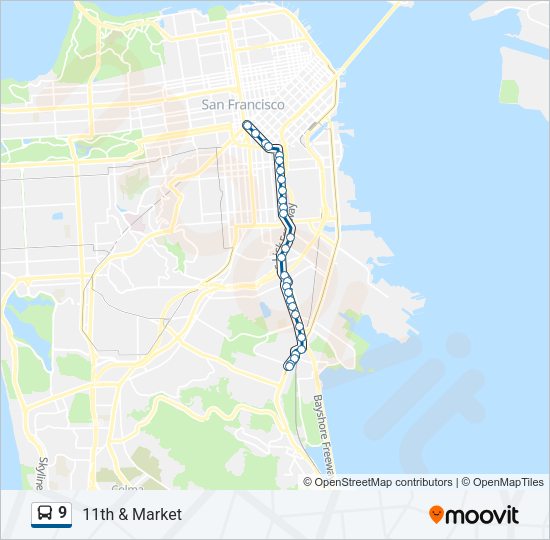 9 Bus Line Map