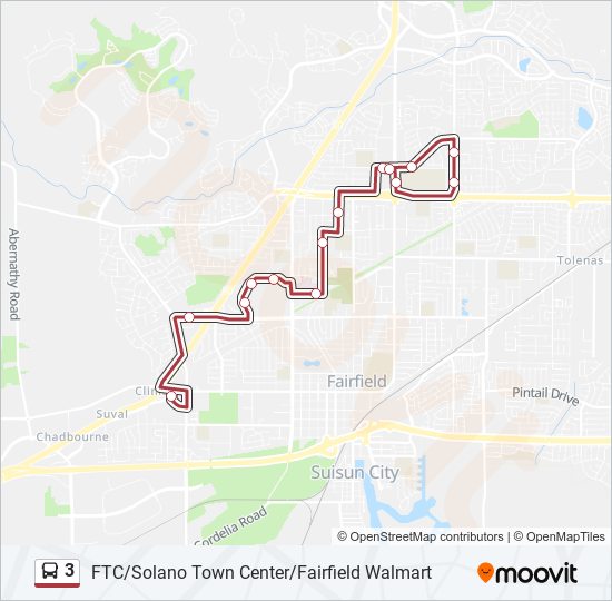 3 bus Line Map