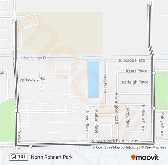 10T Bus Line Map