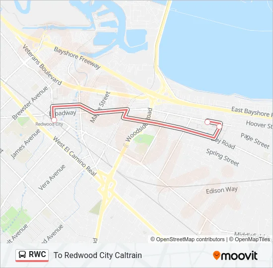 RWC Bus Line Map