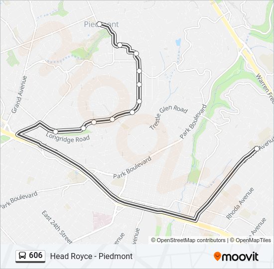 606 Bus Line Map