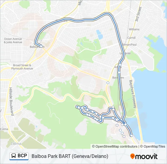 BCP Bus Line Map