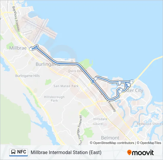 NFC Bus Line Map
