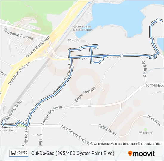 OPC Bus Line Map