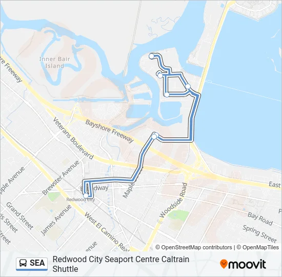 SEA Bus Line Map