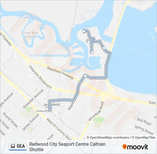SEA Bus Line Map